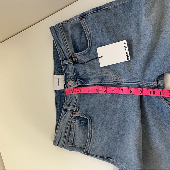 Reformation Greta Super Stretch Low Rise Wide Leg Jeans Size 29 in Damona - Picture 12 of 15